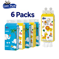 【6 Packs】 LamPure Animal  Hanging Tissue Non-Fluorescent Tissue Pape 2 Layers 120mm x 170mm