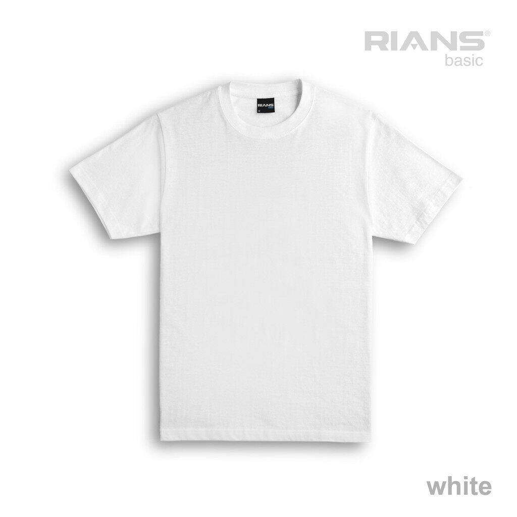 Rians Premium Black Tee 100% Cotton Plain T-shirt 190 GSM
