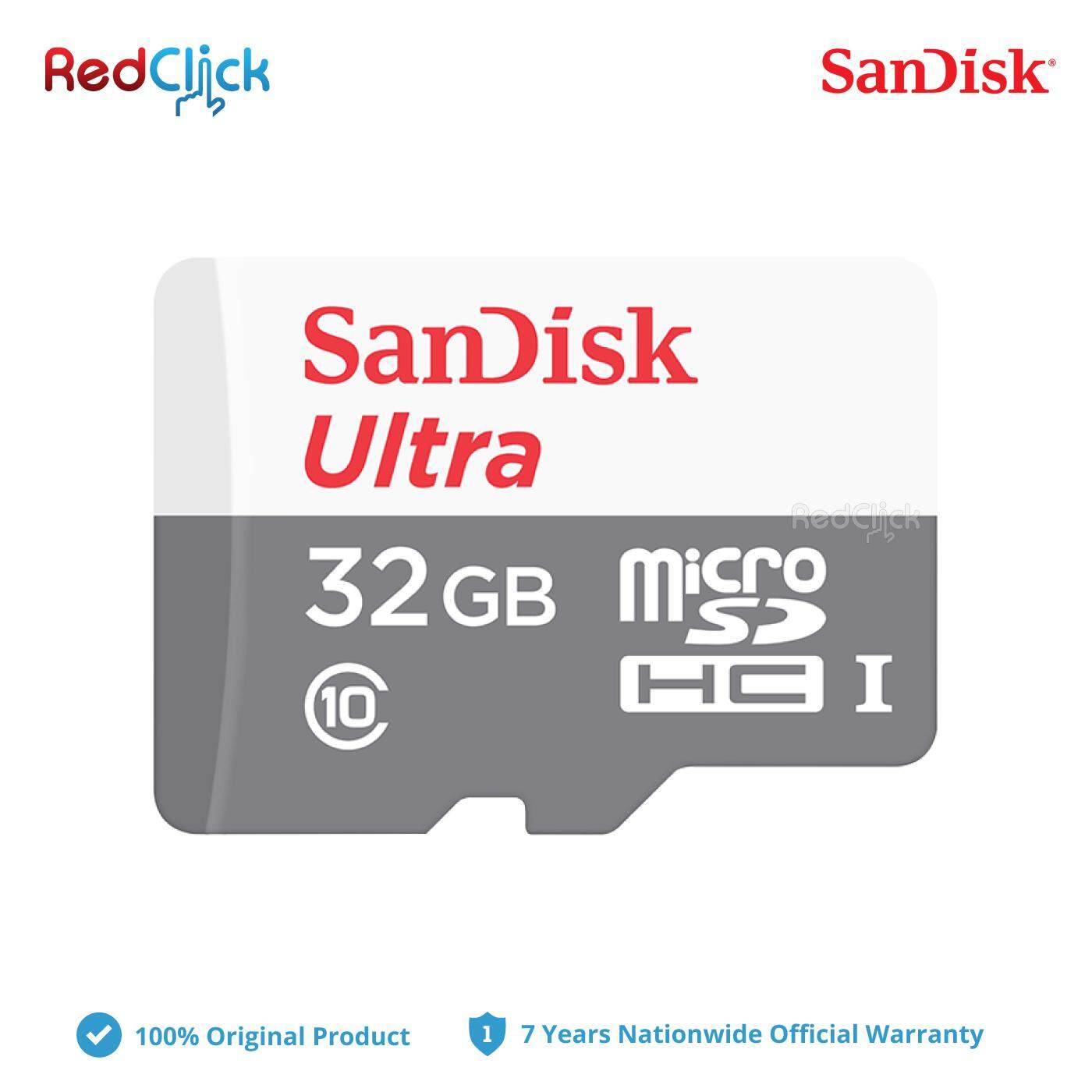 Sandisk Ultra 32GB 48MB/S 533X Class C10 MicroSDXC UHS-I Memory Card