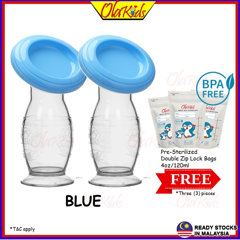 OLAKIDS Manual Breast Pump Milk Collector Breast Milk Manual Pump Silicone