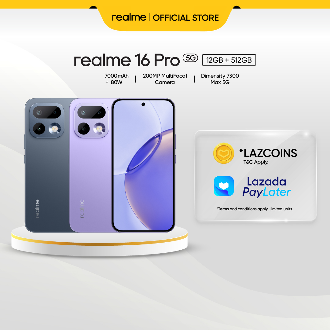 realme 16 Pro 5G (12+256GB)(12+512GB) | 7000mAh + 80W