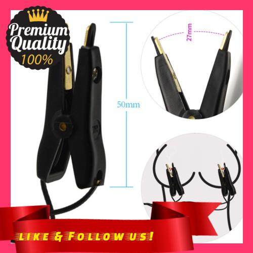 People\'s Choice Power Electric Nipple Clamps Shock Electrical Shock Nipples Clip Exotic Accessories Toys For Couple E-stim Electro Shock Massage