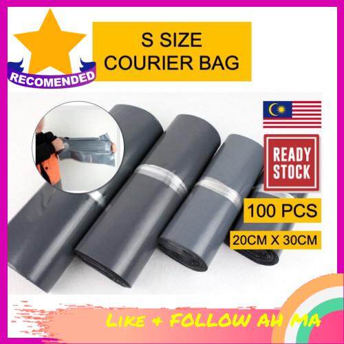 Best Selling [ LOCAL READY STOCK BEST PRICE] 100pcs 20cm X 30cm Water Proof Courier Plastic Bag Flyer Black Beg Kurier Pos Hitam Postage Parcel Bag Consignment Plastic Bag With Strong Sticker Sealing Logistic Shipping Water Resistant