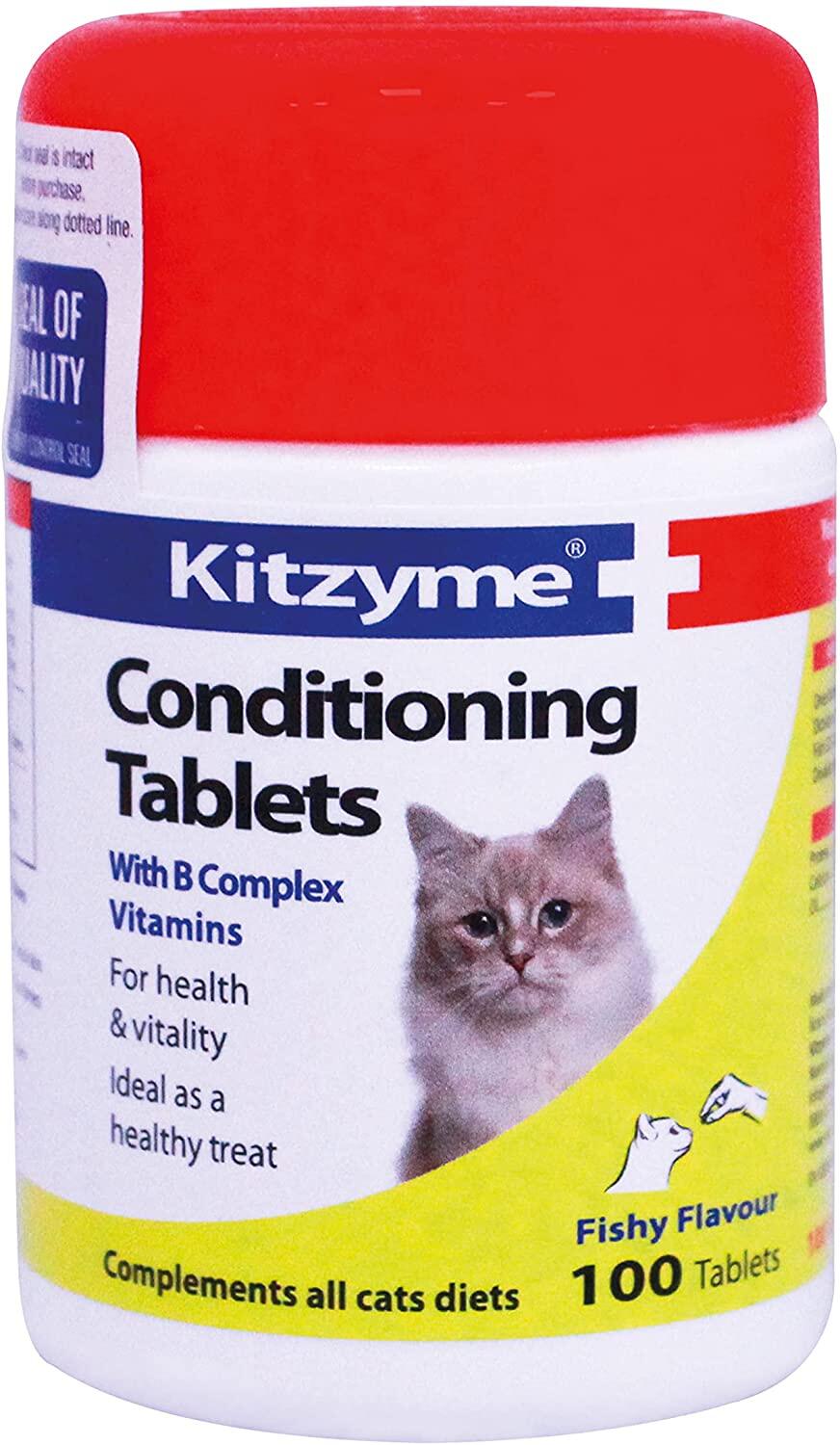 Kitzyme Conditioning Tablets for Cats and Kittens cat vitamin kucing supplement health vitality appetite energetic improve immune system