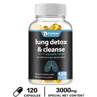 Suporta sa Lung Clearance - Respiratory Supplement - Herbal Detox para sa Lung and Bronchial Health - Breathing Aid Clears Mucus - 120 Capsules