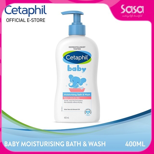 Cetaphil Baby Ultra Moisturising Bath & Wash 400ml | Gentle Hydrating Cleanser for Baby Sensitive Skin Care