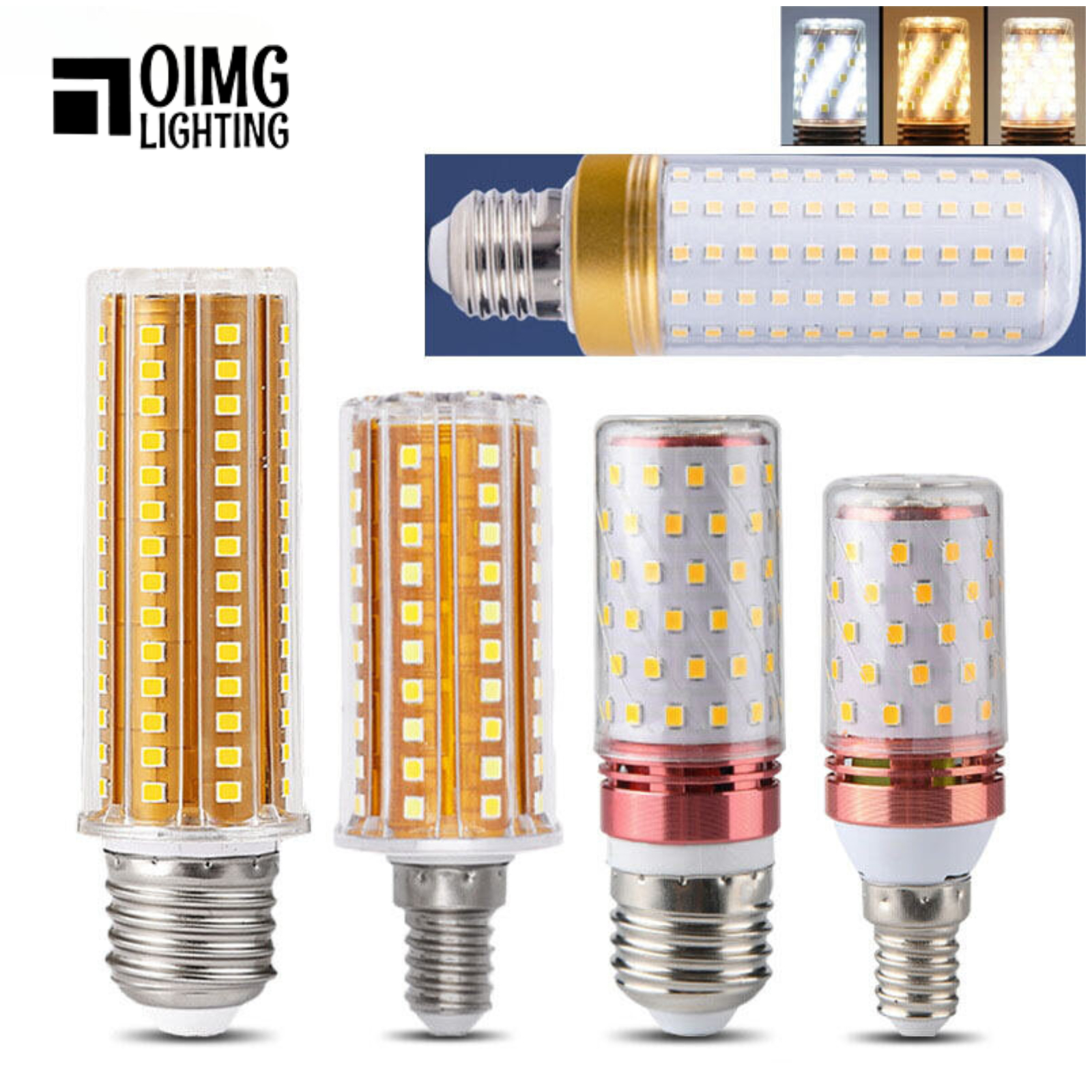 High Power LED Corn Bulb E27 E14 SMD2835 No Flicker 12W 16W 20W 24W 30W 40W 220V Chandelier Candle LED Light for Home