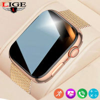 LIGE Smart Watch For Men Full Touch Screen Bluetooth Call Waterproof Watches Sports Fitness Tracker Smart Women Watch + Box