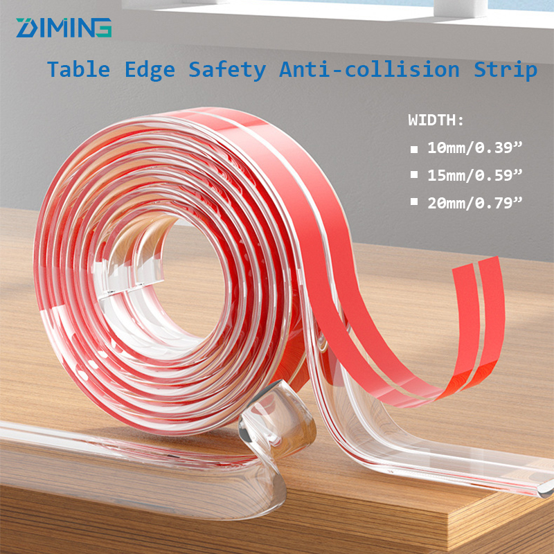 Soft Table Edge Strip Silicone Corner Protectors Guard Child Safety Transparent Anti-Collision Strip