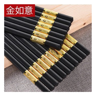Classic Series Chinese style Alloy Chopsticks 24cm High end restaurant chopsticks (Per Pair)
