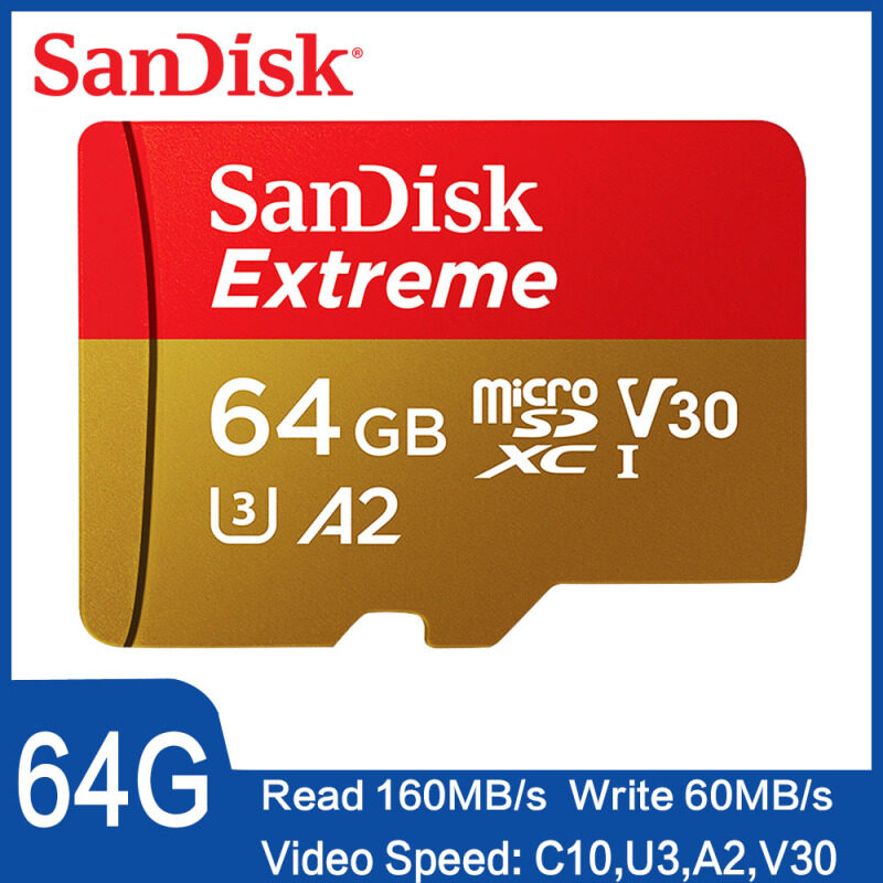 SanDisk Extreme Micro Sd 32GB 64GB 128G SDXC/SDHC Thẻ Nhớ MicroSD Thẻ TF Class10 U3 W Adapter Sdcard Carte Sd Tarjeta