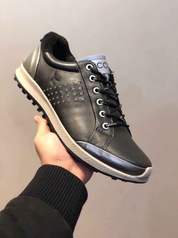 Giày Chơi Golf EccoForeign Cho Nam, Giày Thể Thao Giải Trí Đế Bằng Da, Cố Định, Chống Nước, Gắn Đinh giá rẻ