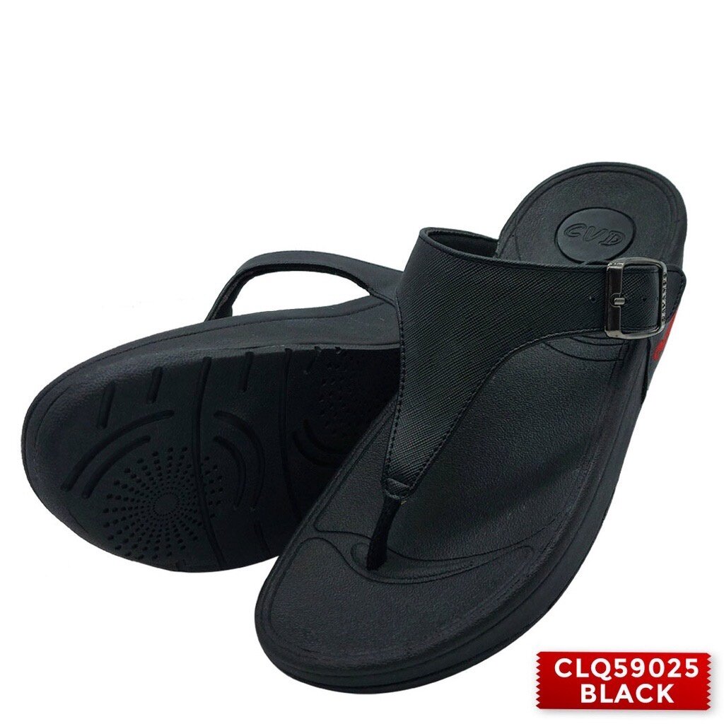 Cavando Ladies Comfort Sandals-CLQ59025 BLACK
