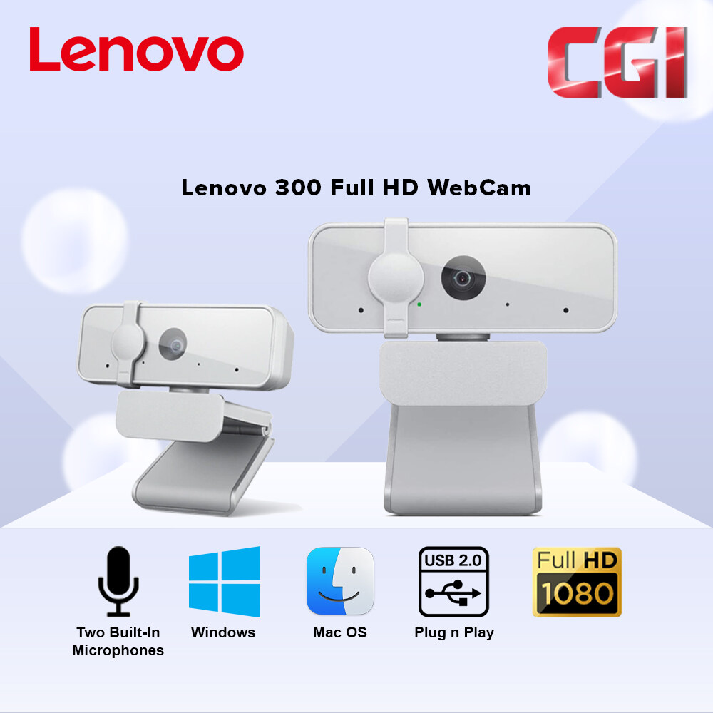 Lenovo 300 FHD 1080P WebCam - GXC1B34793
