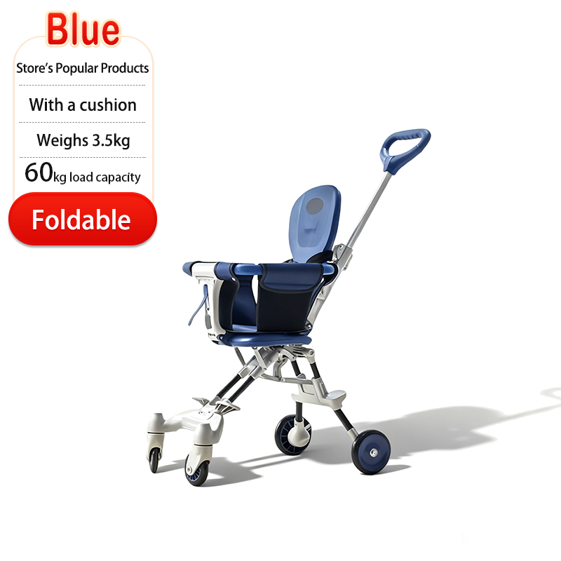 Baby Stroller 3 in 1 travel Stroller Big 4 Wheels Lightweight Foldable Stable Soft Seat Kids Stroller Foldable Stroller