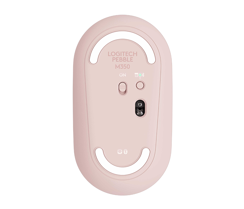 Logitech M350  Wireless Mouse PEBBLE 1000dpi 18months battery life Bluetooth (910-005601) ROSE 