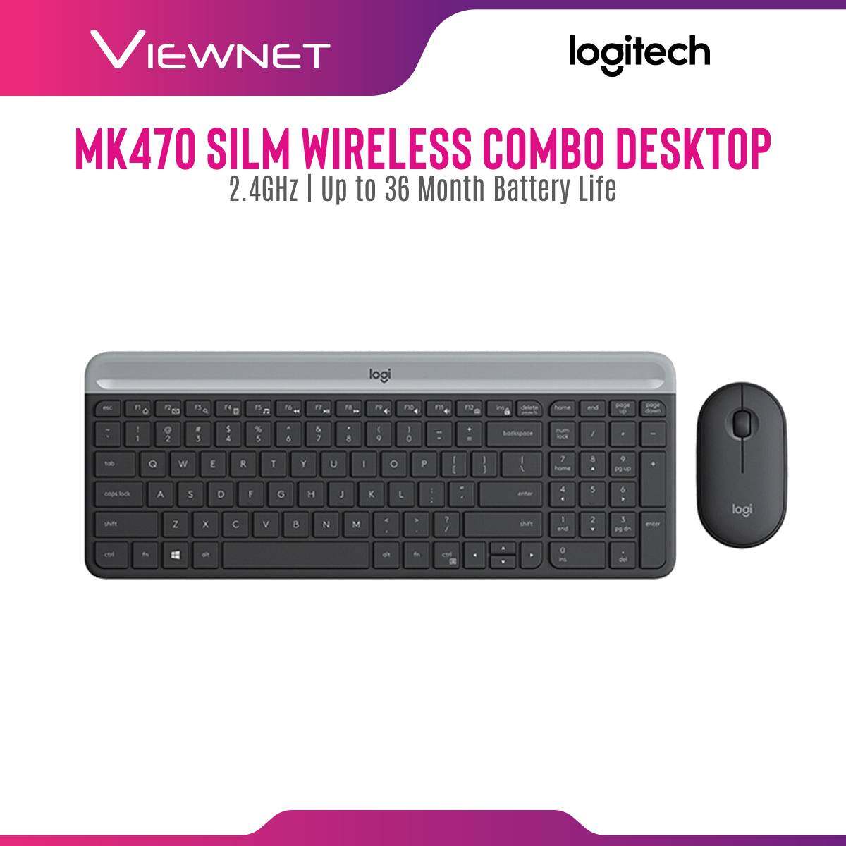 Logitech Slim Wireless MK470 Graphite/Off White Dekstop Combo (920-009182/920-009183)
