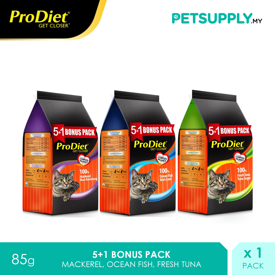 ProDiet Wet Cat Food (85g) [Buy 5 Free 1 Promo Pack] [borong makanan kucing - PETSUPPLY.MY]