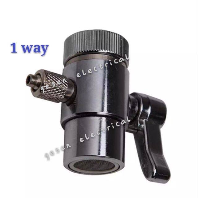 1 way stainless steel water filter diverter valve for 1/4 hose filter