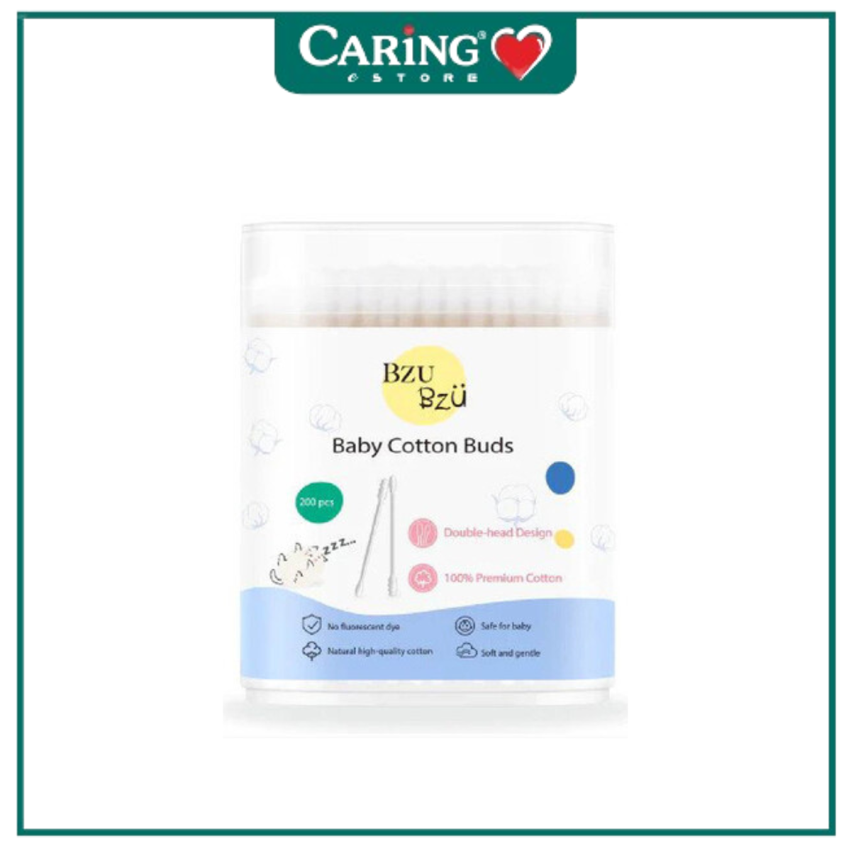 BZU BZU BABY COTTON BUDS 200S