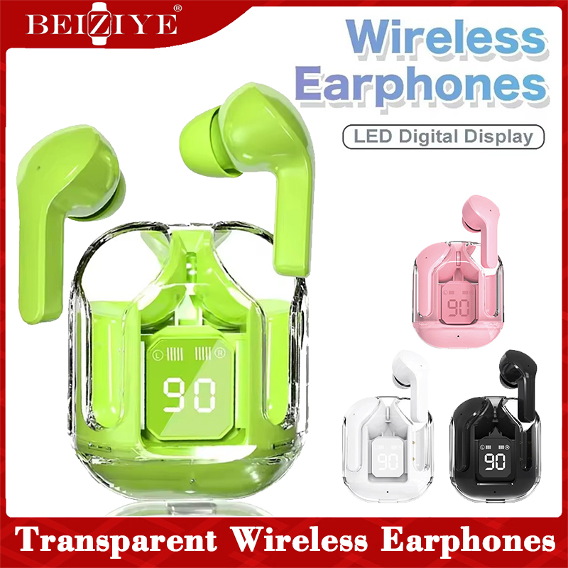 หูฟังTWS Bluetooth 5.0 True wireless หูฟังไร้สาย เป็นแบบสัมผัสไมด์ชัดใช้ได้กับทุกรุ่น Wireless Bluetooth Earphone Noise Canceling HiFi Stereo Sport Headphones with Digital Display Transparent Charging Case ราคา 137 บาท*ส่งฟรี