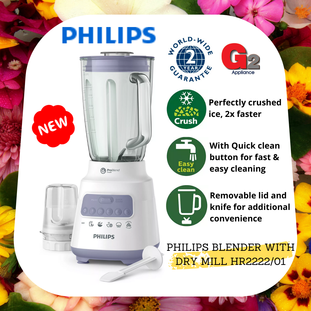 PHILIPS 700W BLENDER WITH DRY MILL [ READY STOCK ]