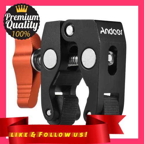 People\'s Choice Andoer Crab Pliers Clip Super Clamp with 1/4 inch & 3/8 Inch Screw Hole (Orange)
