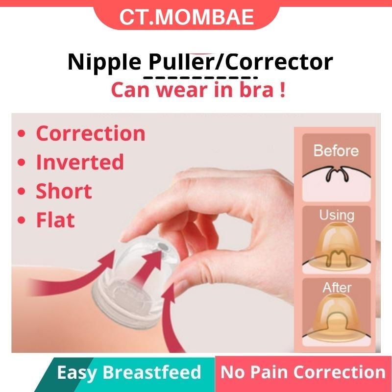 2pcs Nipple Puller wearable Nipple sucker breastfeeding Menyusu berpantang Nipple Orthotics Puting rata Nipple corrector