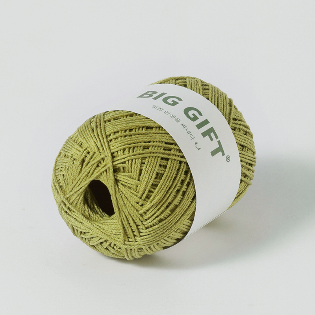 🇲🇾[READY STOCK] 1.2mm Olio Yarn 12ply BIGGIFT Korea Premium Solid Yarn Crochet Beg Benang Kait 硬挺编织线纯手工编织包包钩织帽子