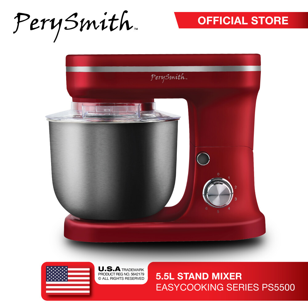 PerySmith 5.5L Stand Mixer 1200W EasyCooking Series PS5500PS5500 Red ...