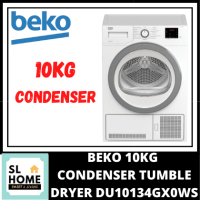 {KL & Klang Valley Area Only}BEKO DU10134GX0WS 10KG CONDENSER TUMBLE CLOTHES DRYER