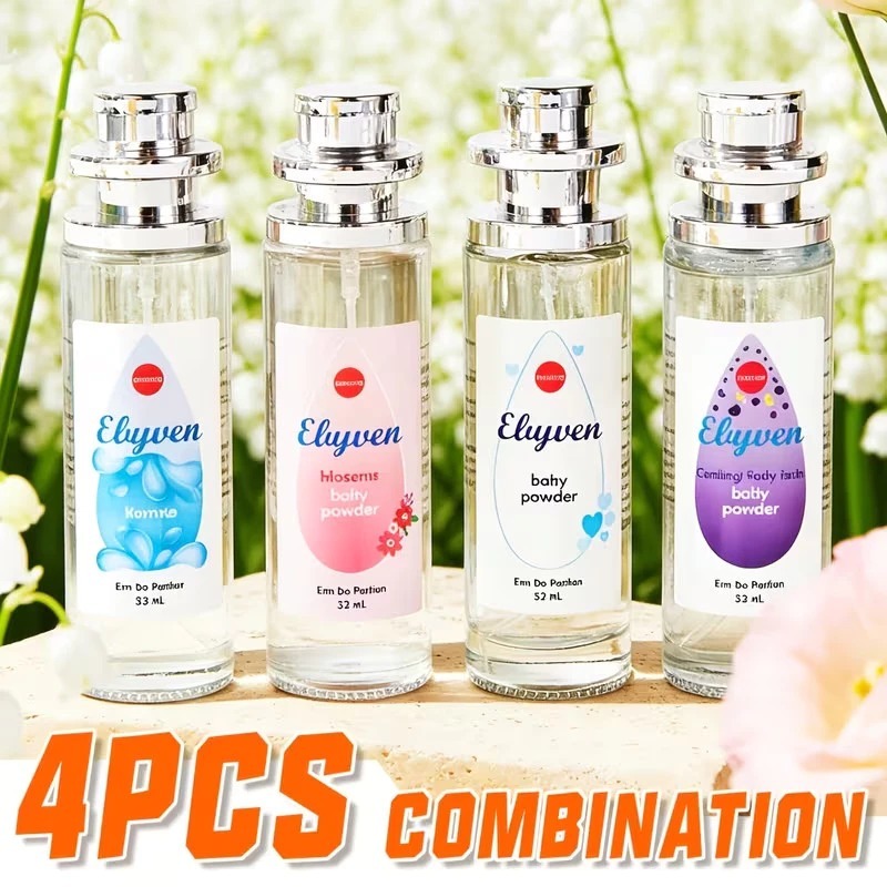 35ML Perfume Baby Powder Scent Long Lasting 4 Scents Cherry Blossom Lavender Wangi Bayi