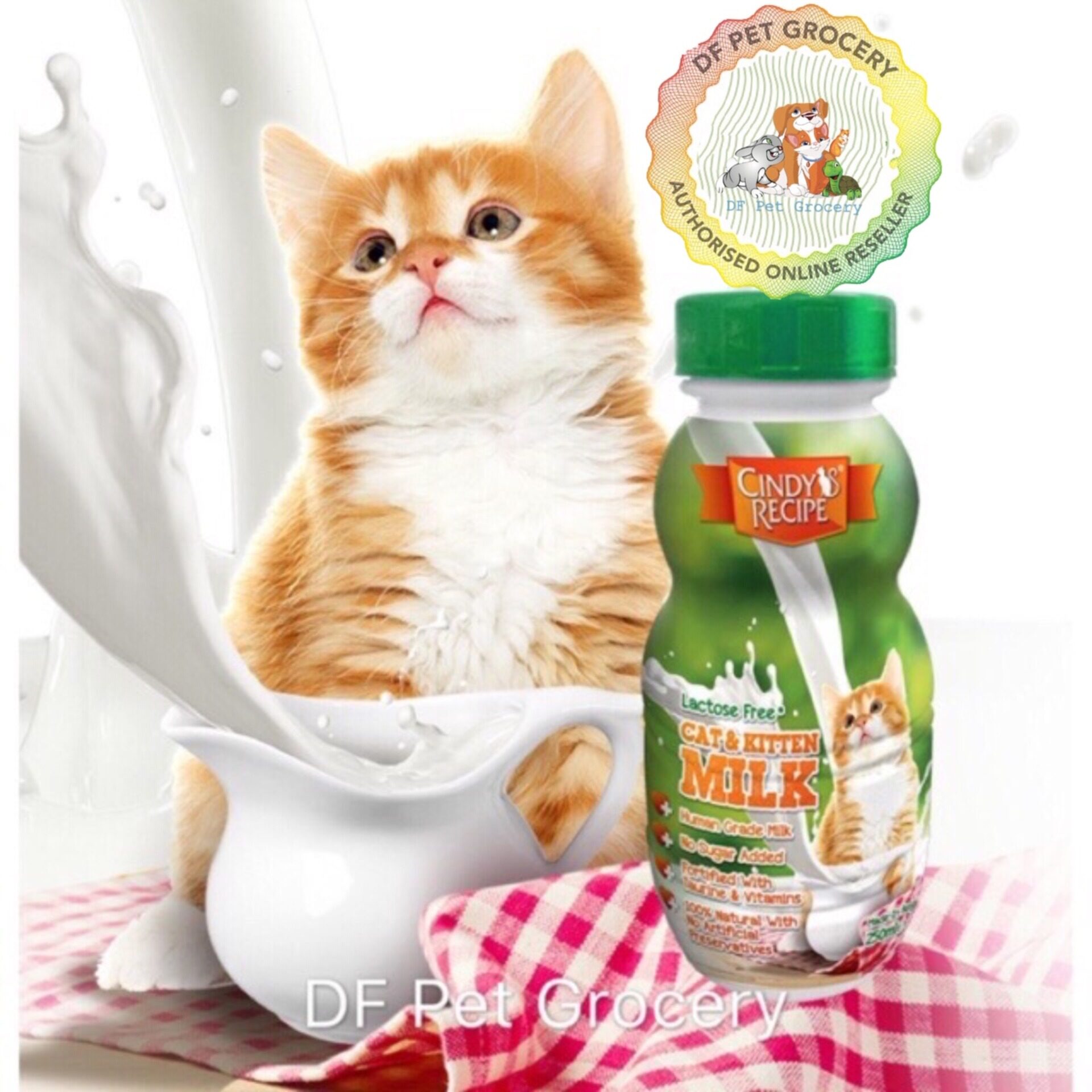 Cindy Recipe Lactose Free Cat u0026 Kitten Milk 250ml ( Susu Kucing 