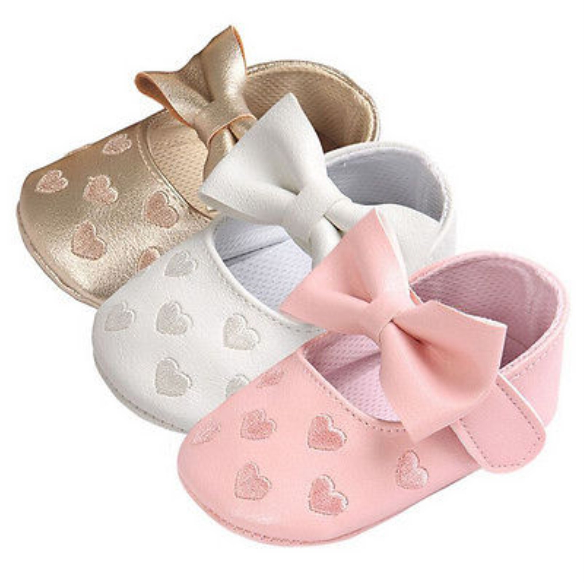 {Love ballet} Citgeett New Cute Toddler Baby Boy Girl Soft PU Leather Bownot Ballet Shoes 0-18 Months SS