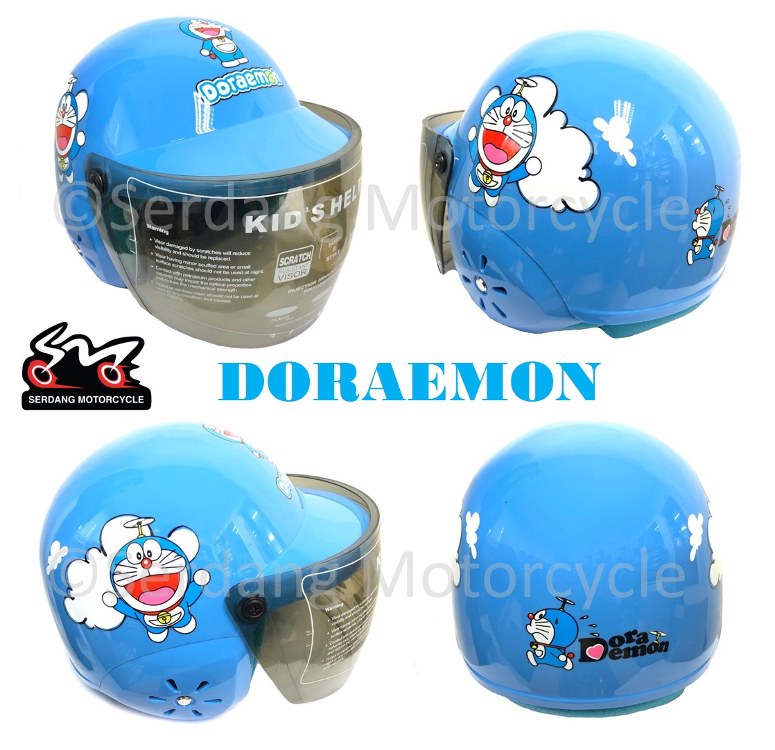 Kids Safety Helmet Children Budak Kanak Kid Topi Keledar Doraemon Hello Kitty Nemo