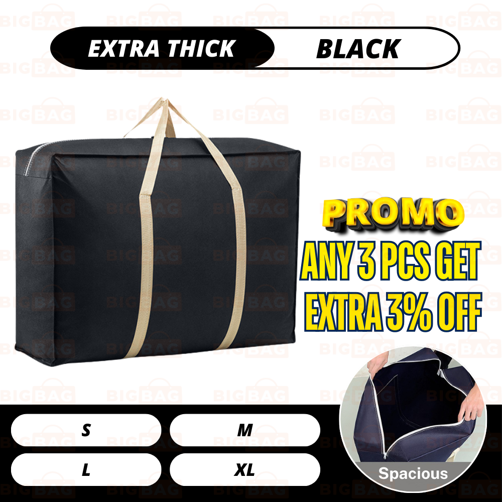 BIG BAG Beg Guni Besar Berzip Bag Toto Bag Pillow Beg Pakaian Beg Baju Besar Beg Cadar Berzip Plastik Toto Cloth Bag