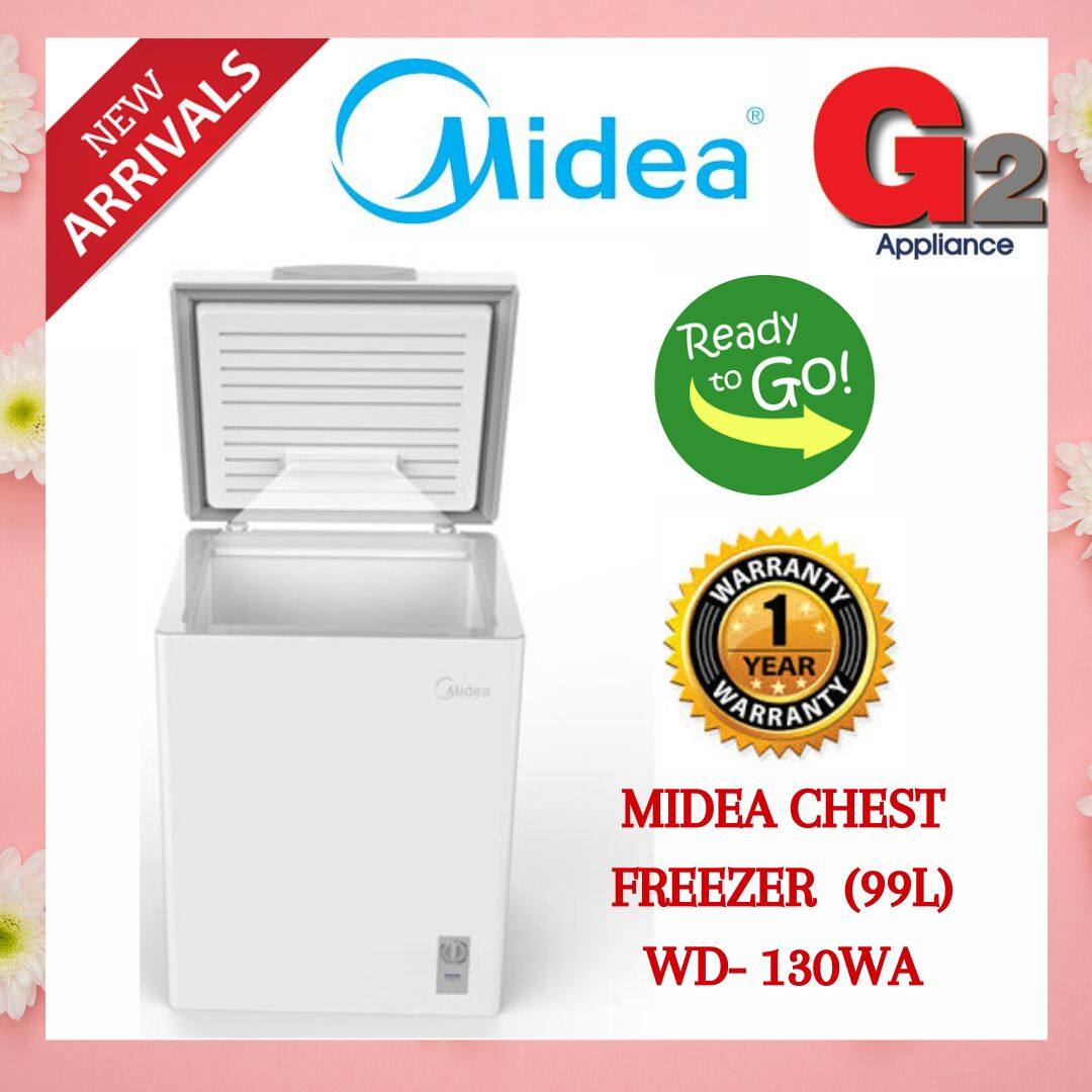 Midea MD-RC151FZB01 Chest Freezer (100L) (Replacement Model-WD- 130WA)-Midea Warranty Malaysia