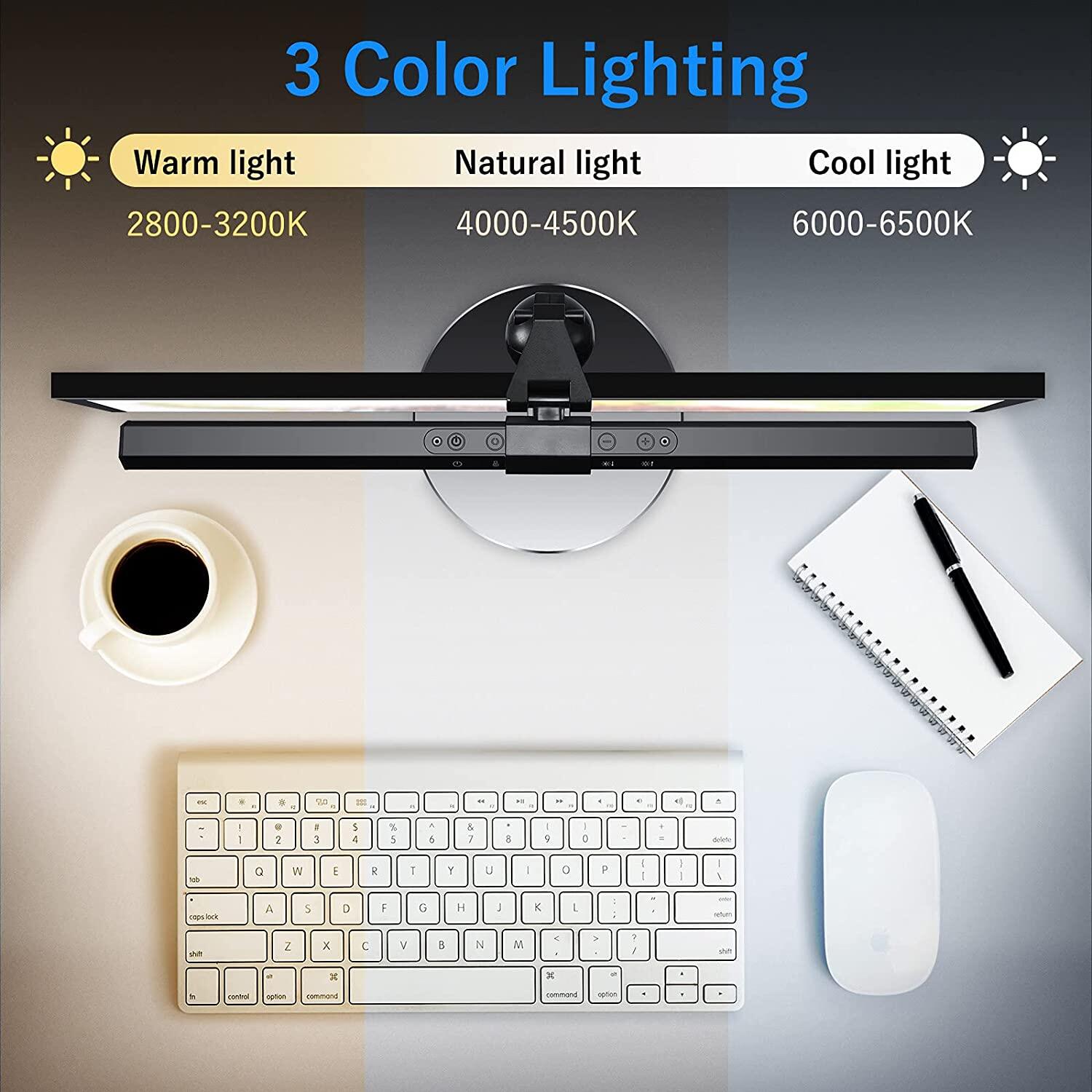 Smart Screen E-Reading Lamp 40CM with Touch Remote , 3 Colour Light