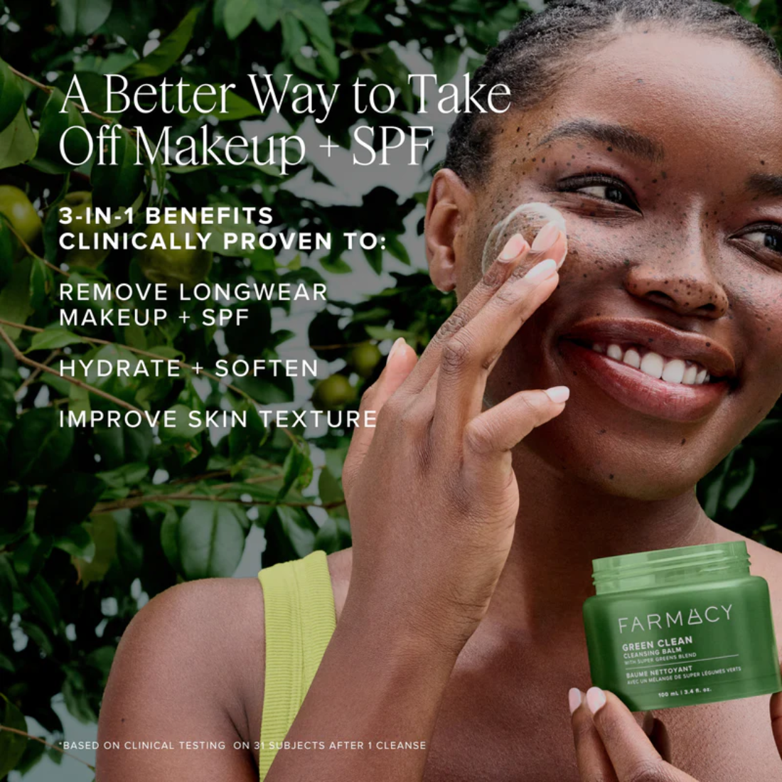 Farmacy Green Clean Fragrance Free Cleansing Balm -