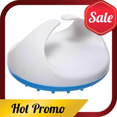 Hair Scalp Massager Brush Silicone Body Neck Shoulder Neck Scalp Massage Brush for Body Care Muscle Pain Relief Handheld & Portable (Blue)