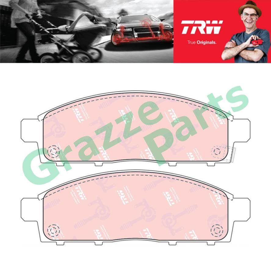 TRW Brake Pad Front for GDB7704 / GDB3435 - Mitsubishi Triton Pajero Sport Nissan NV200