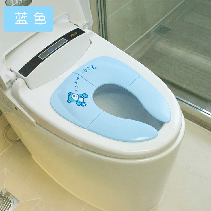Childrens Travel Foldable Toilet Seat Child Auxiliary Portable Baby Toilet Cover Seat