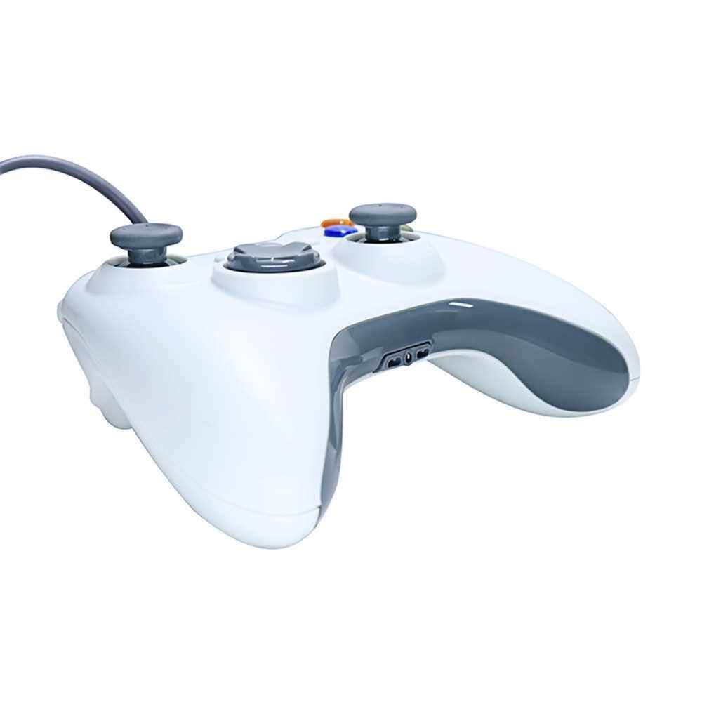 360 Wired Game Joystick Computer Laptop PC Game Controller Console Game Pad Joypad Win 10 Games Accessories (White)