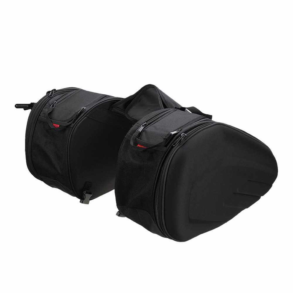 Pair Universal Motorcycle Side Saddle Bag Package Luggage Helmet Bags Waterproof (Standard)