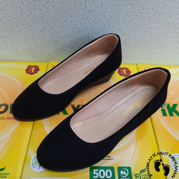 ✨Ready Stock✨ Kasut Kiri Kanan Fashion Elegant Women High -bottom Comfort Casual Office Shoes