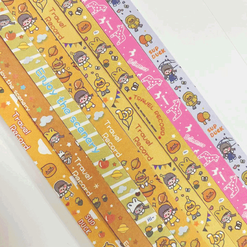 Ready Stock 540pcs Colorful Paper Stars Origami DIY Stars Origami Paper Strips Fold Hand Crafts Colorful Cartoon Lucky Star Decoration Paper