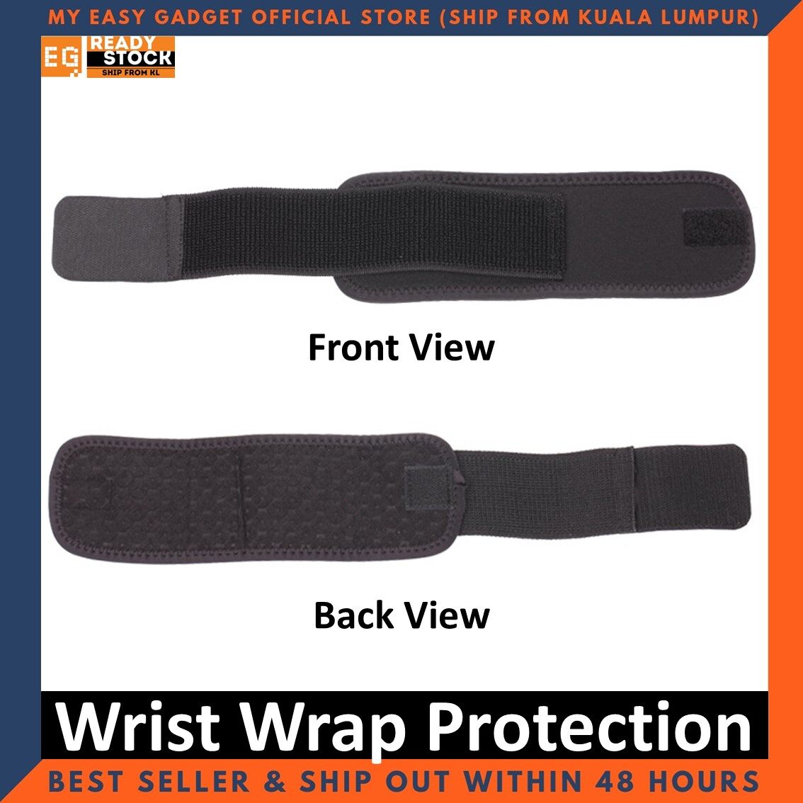 Wrist Wrap Support Protection Fitness Sports Wrist Protector 1 Pair