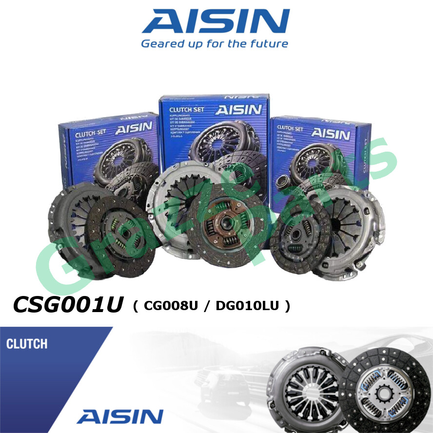 Aisin Clutch Disc Plate Cover Kit Set Isuzu NHR Hicom 2.8 MTB140 NLR Pro - 9.5" x 24T x 25.6mm (CG008U + DG010LU)