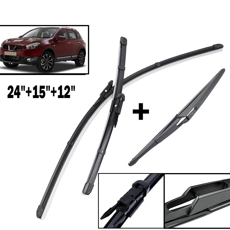 〖Wilk auto parts〗 Car Front and RearStrip Windshield Windscreen Front WindowAccessories forQashqai J10 2006 2013