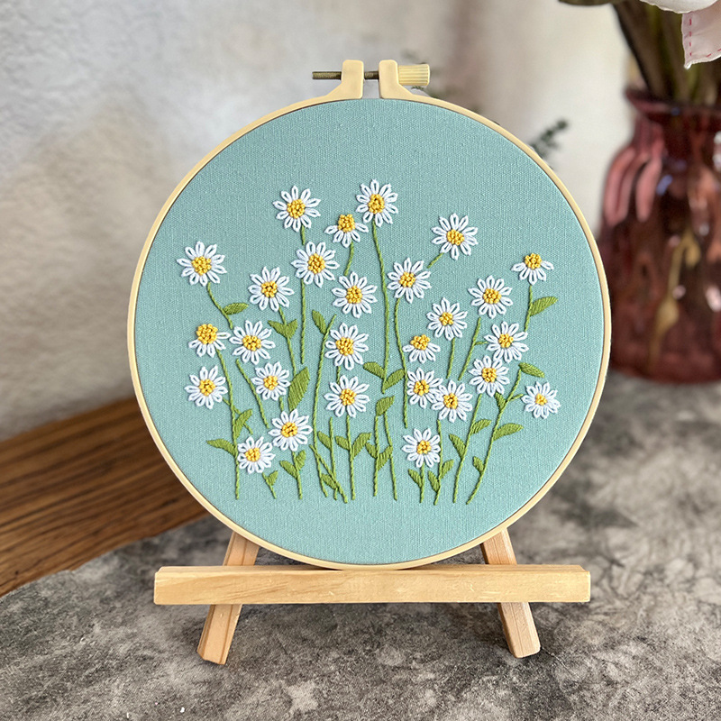 Embroidery Set/ Embroidery Kit Needlework for Beginner Cross Stitch DIY Starter Kit Set